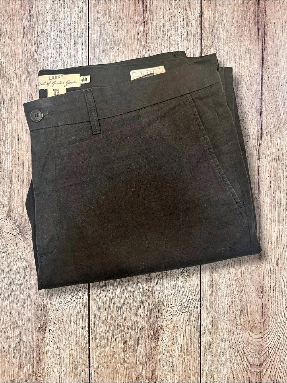 Men’s H&M L.O.G.G. Slim Fit Pants - Black